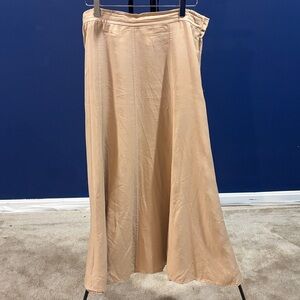 Coldwater Creek A-Line Tan Skirt
